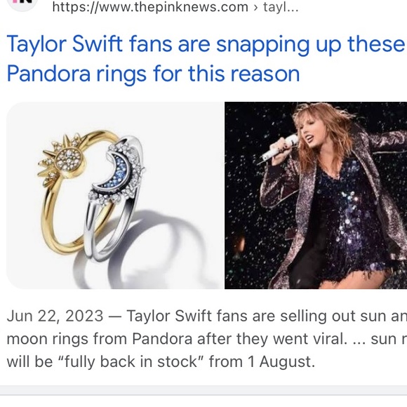 -  Pandora’s Moon, Star & Sun Ring 9.25 Sterlin… - Picture 2 of 12